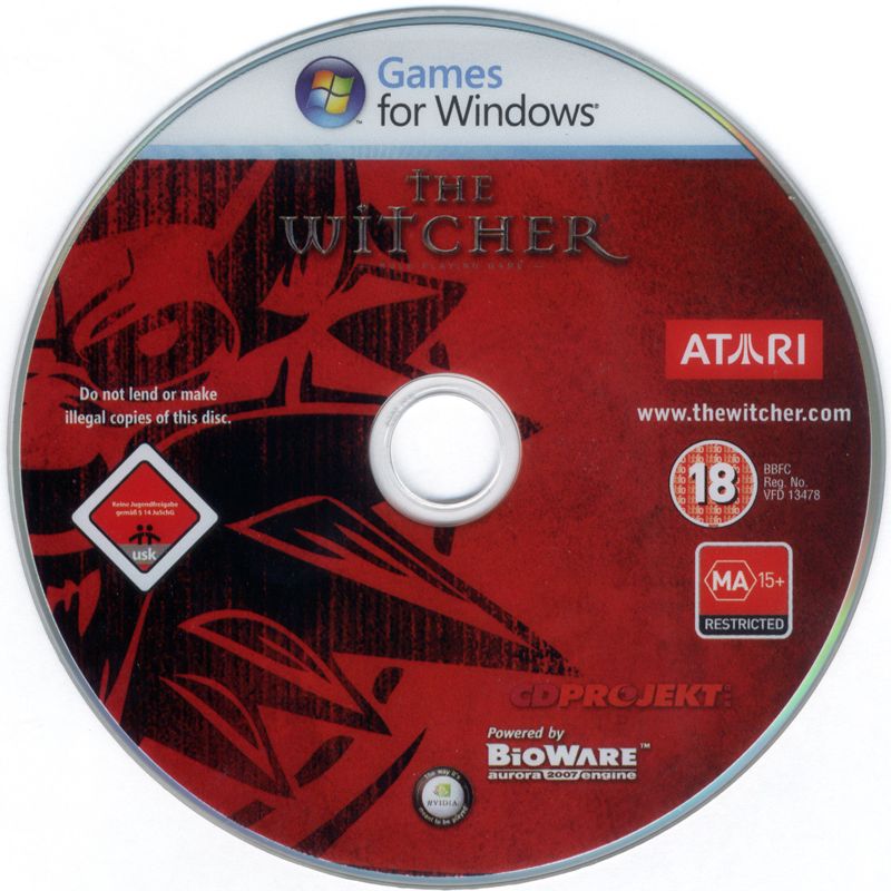 Media for The Witcher (Windows): Game Disc