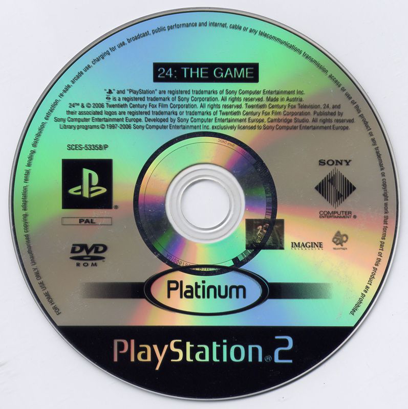 Media for 24: The Game (PlayStation 2) (Platinum release)