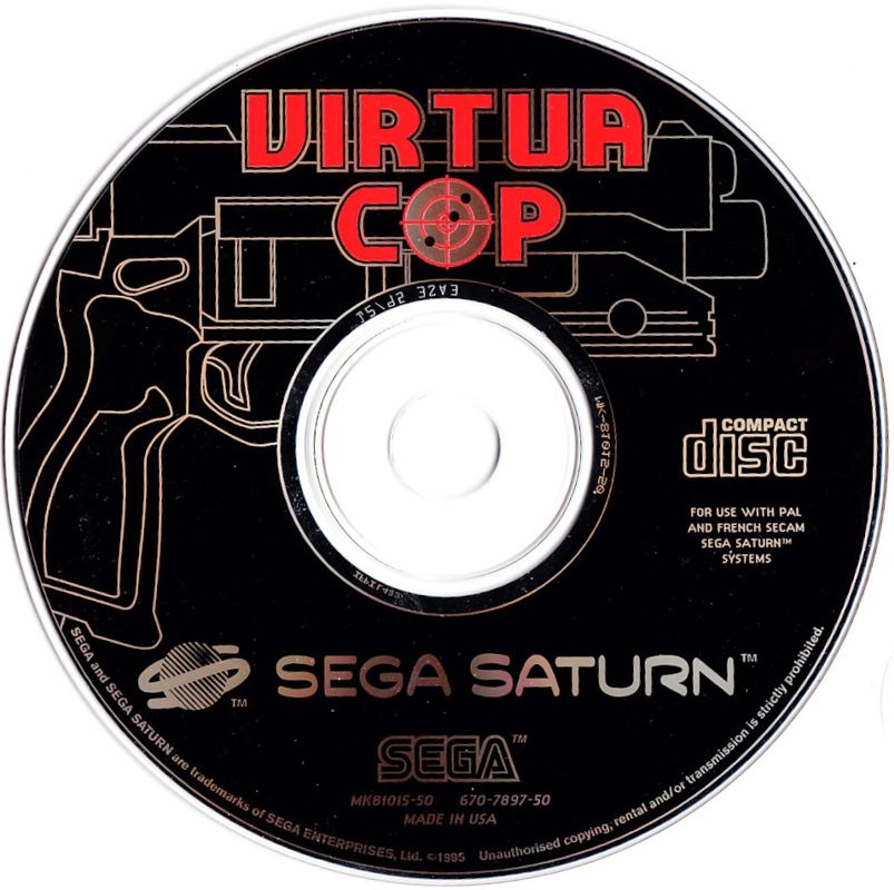 Media for Virtua Cop (SEGA Saturn) (Box w/ Light Gun & Game)