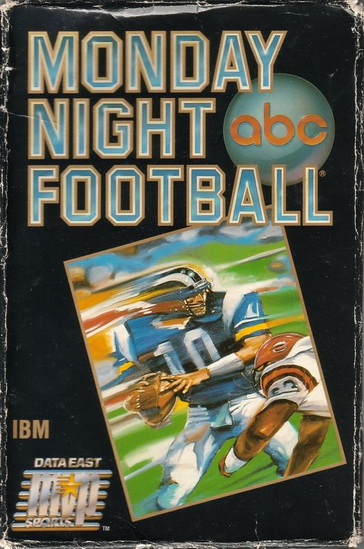 Front Cover for ABC Monday Night Football (DOS) (Different Layout back of the box)