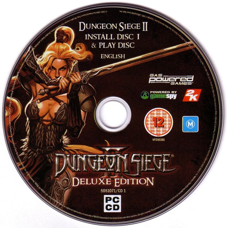 Media for Dungeon Siege II: Deluxe Edition (Windows): Disc 1: installation/play disc