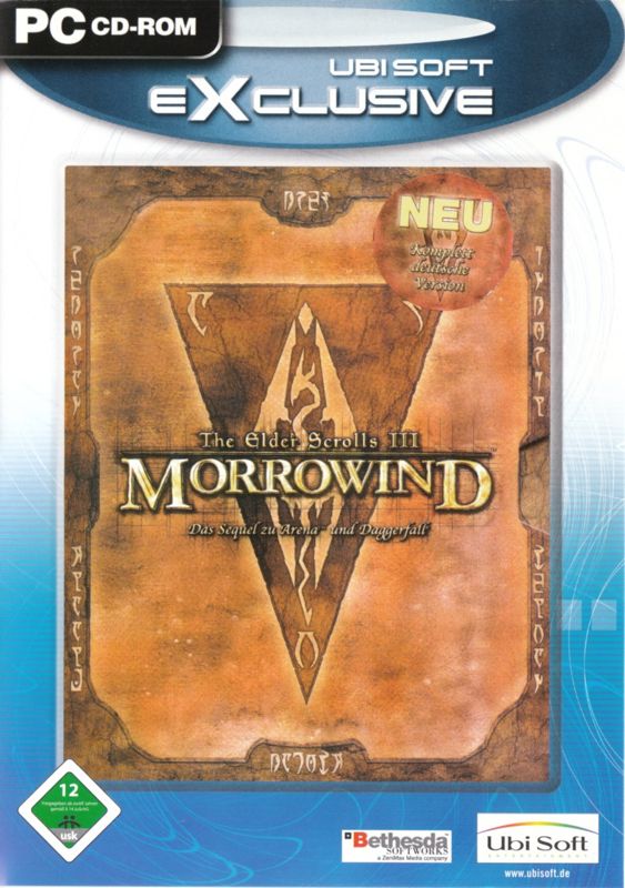 Front Cover for The Elder Scrolls III: Morrowind (Windows) (Ubisoft eXclusive release)