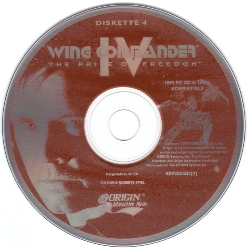 Media for Wing Commander IV: The Price of Freedom (DOS) (EA CD-ROM Classics release): Disc 4