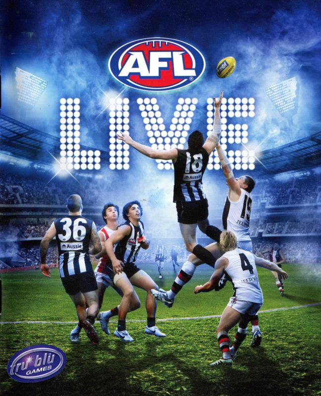 Manual for AFL Live (PlayStation 3): Front