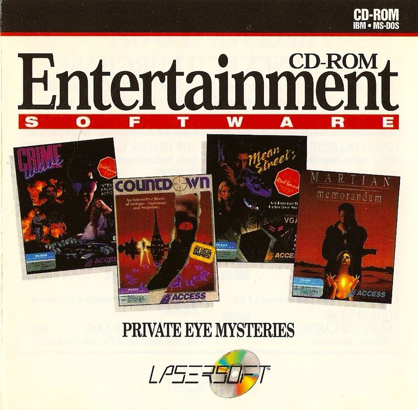 Front Cover for Private Eye Mysteries (DOS)