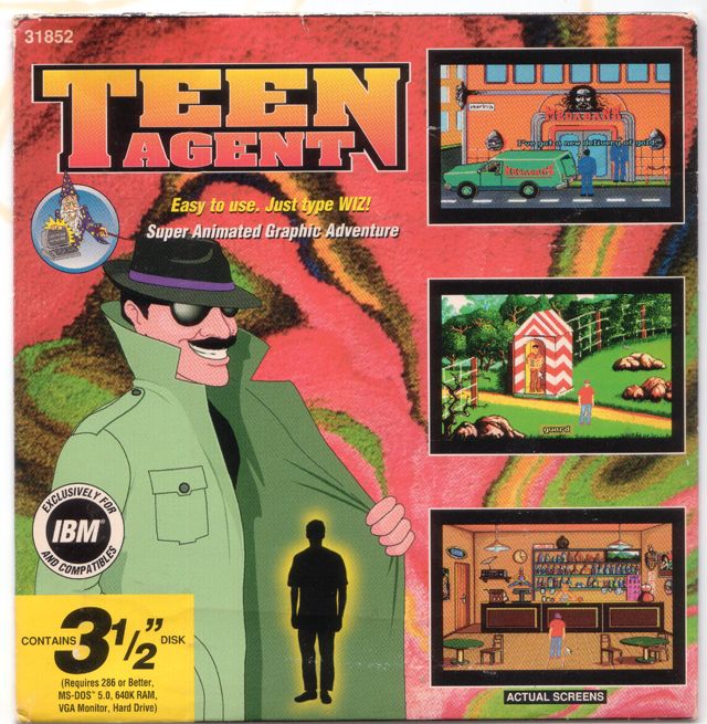 Front Cover for Teen Agent (DOS) (Original shareware release)