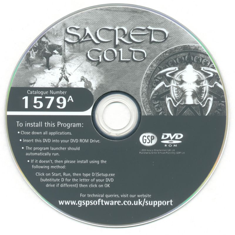 Media for Sacred: Gold (Windows) (White Label Reload release)