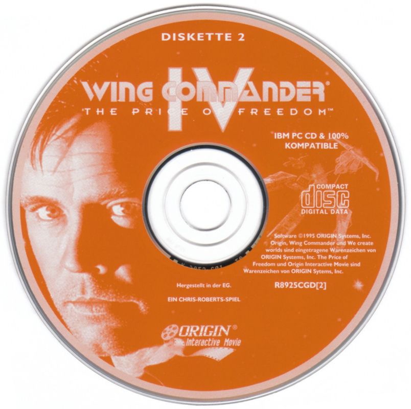 Media for Wing Commander IV: The Price of Freedom (DOS) (EA CD-ROM Classics release): Disc 2