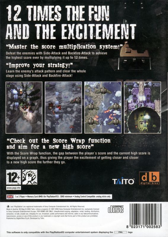 Back Cover for XII Stag (PlayStation 2)