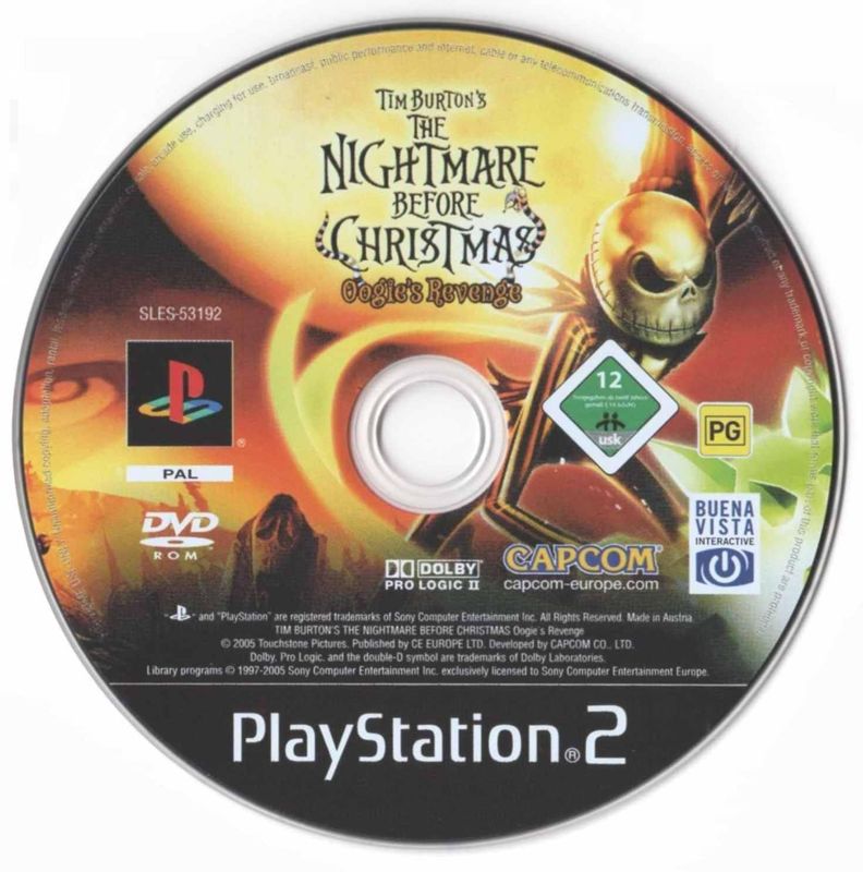 Media for Tim Burton's The Nightmare Before Christmas: Oogie's Revenge (PlayStation 2)