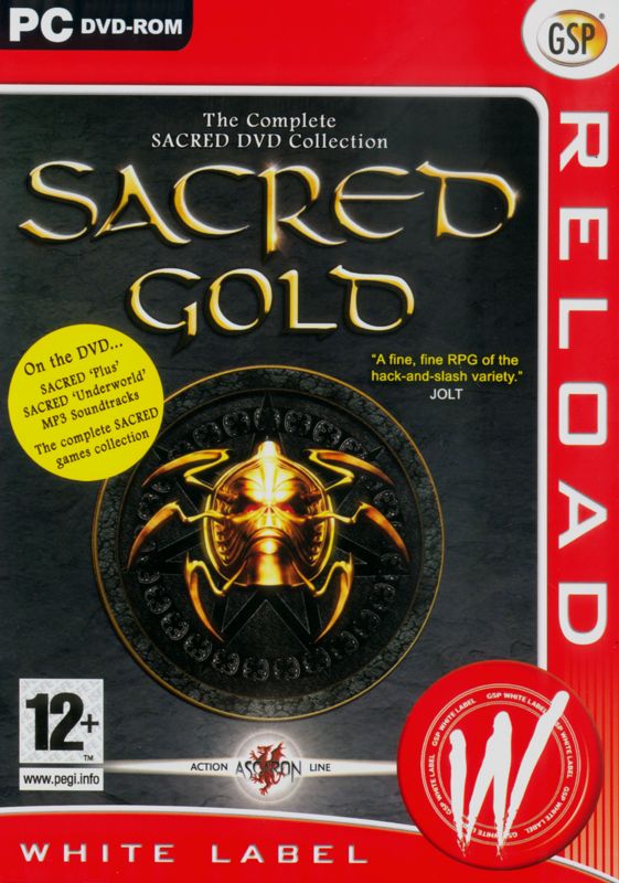 Front Cover for Sacred: Gold (Windows) (White Label Reload release)