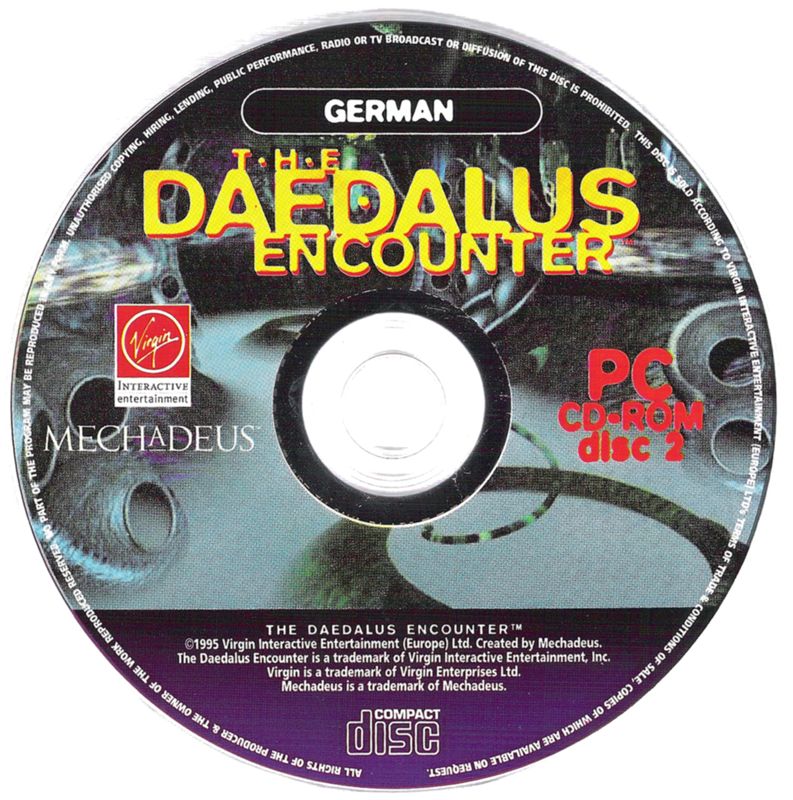 Media for The Daedalus Encounter (Windows 3.x): Disc 2