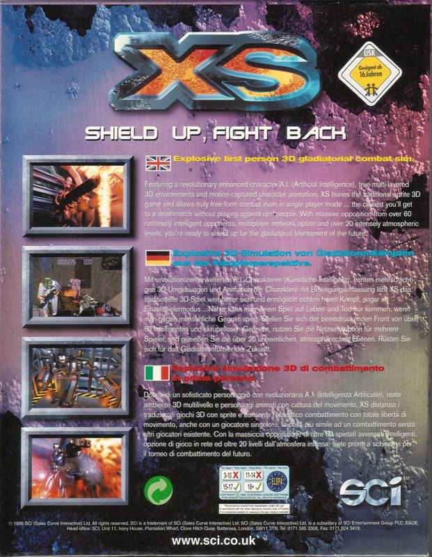 Back Cover for XS (DOS)