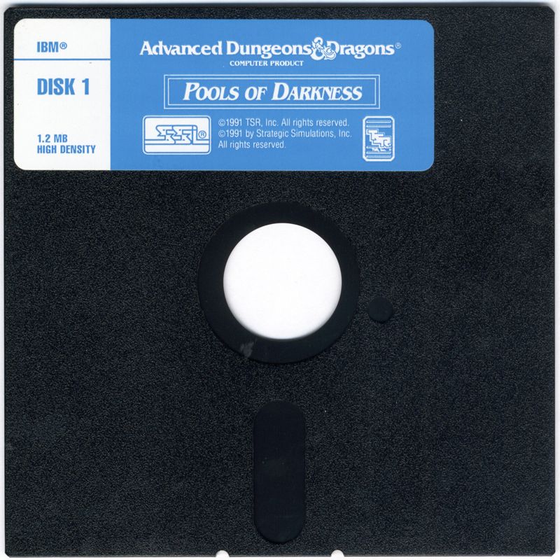 Media for Pools of Darkness (DOS) (5.25" Floppy release)