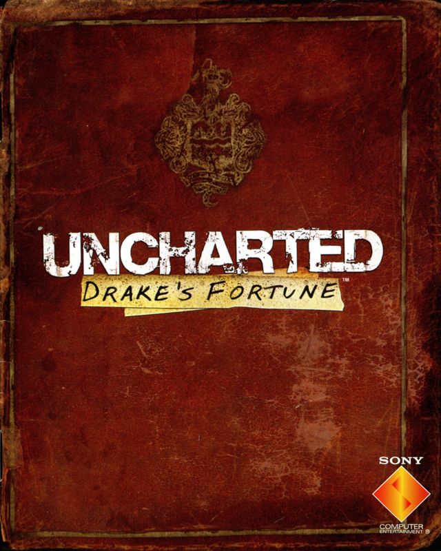 Manual for Uncharted: Drake's Fortune (PlayStation 3) (Platinum release): Front