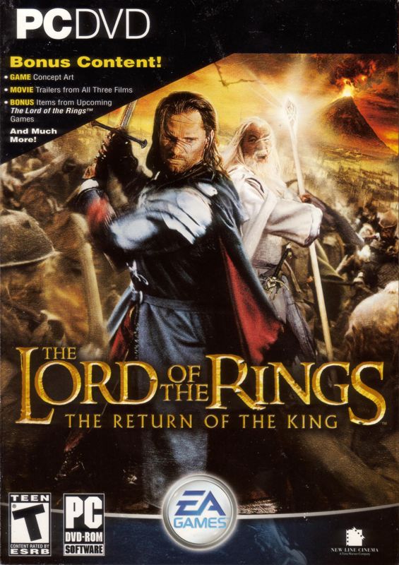 Front Cover for The Lord of the Rings: The Return of the King (Windows) (DVD-ROM version)