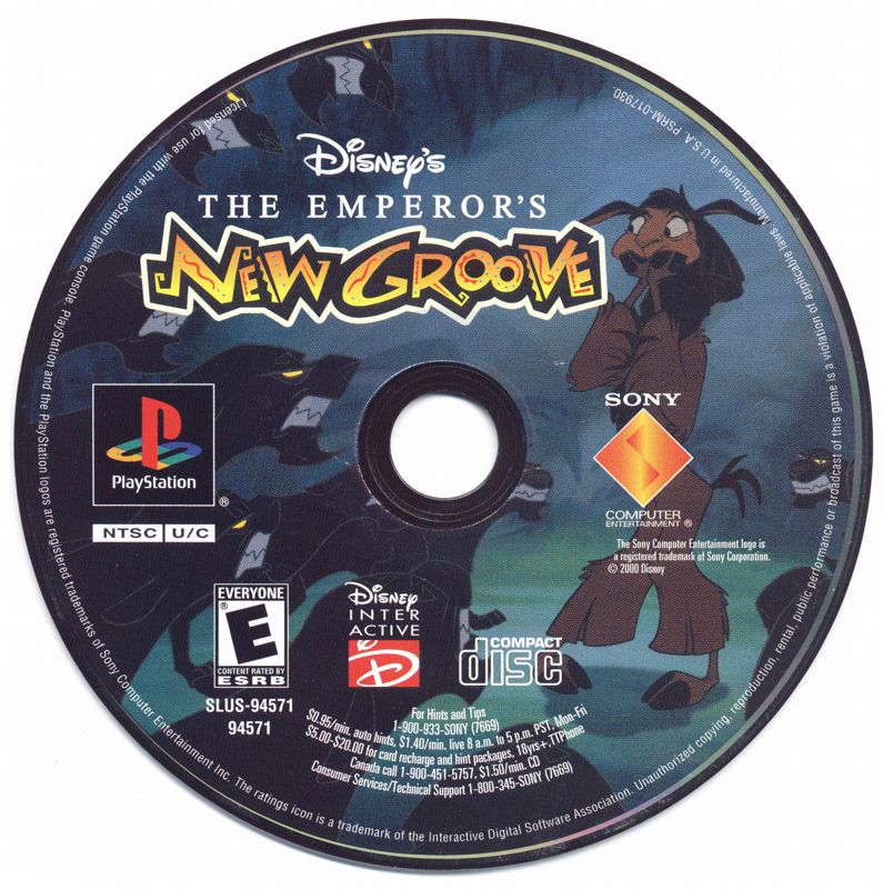 Media for Disney's The Emperor's New Groove (PlayStation)