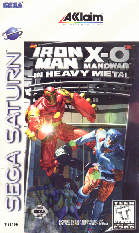 Front Cover for Iron Man / X-O Manowar in Heavy Metal (SEGA Saturn)