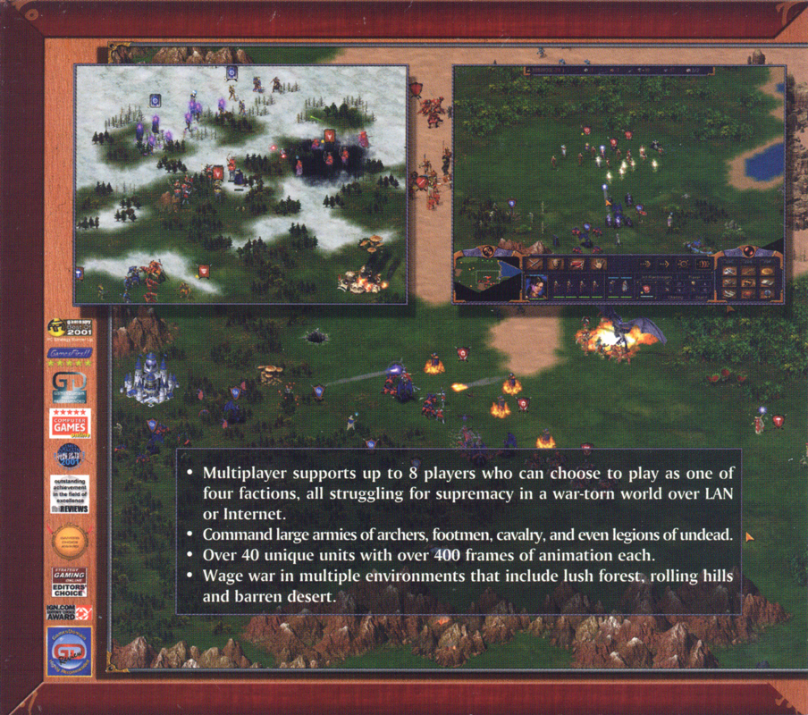 Inside Cover for Kohan: Immortal Sovereigns (Windows) (Budget release): Left Flap