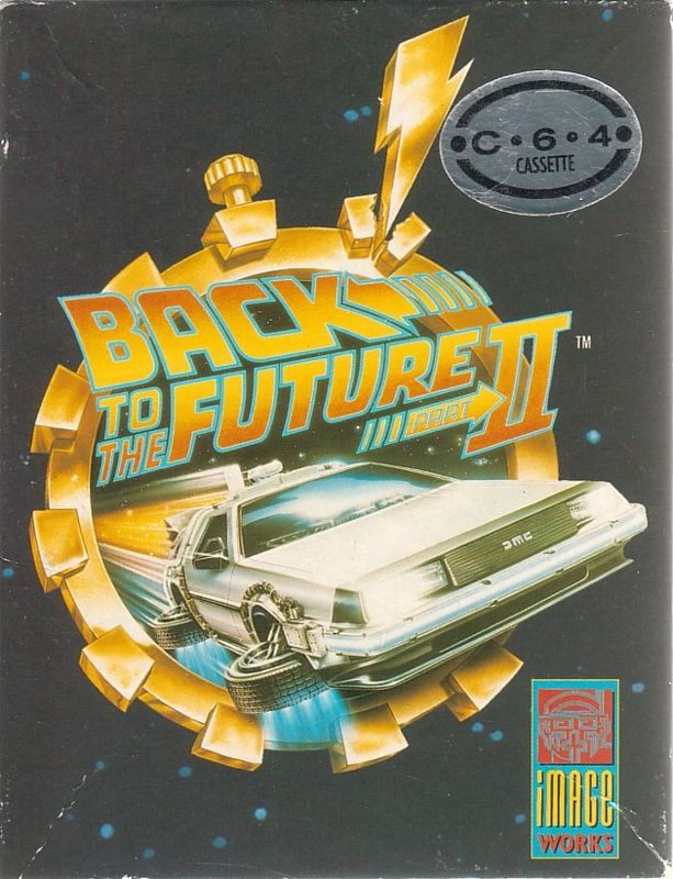 Front Cover for Back to the Future Part II (Commodore 64) (Cassette tape release)