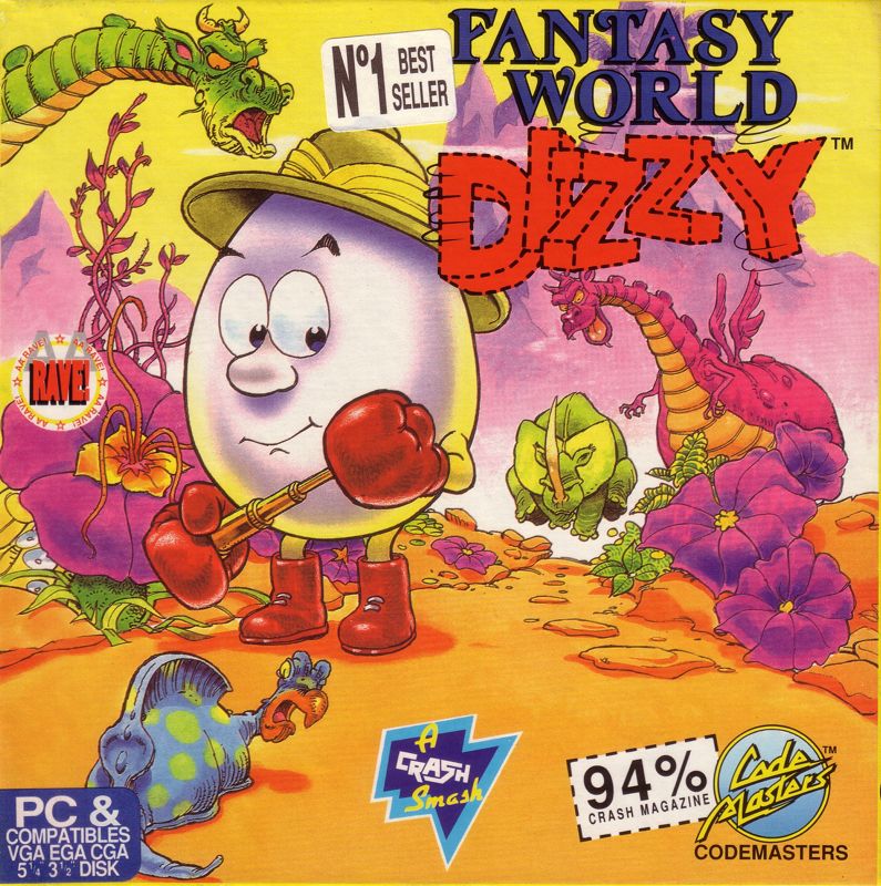 Front Cover for Fantasy World Dizzy (DOS)