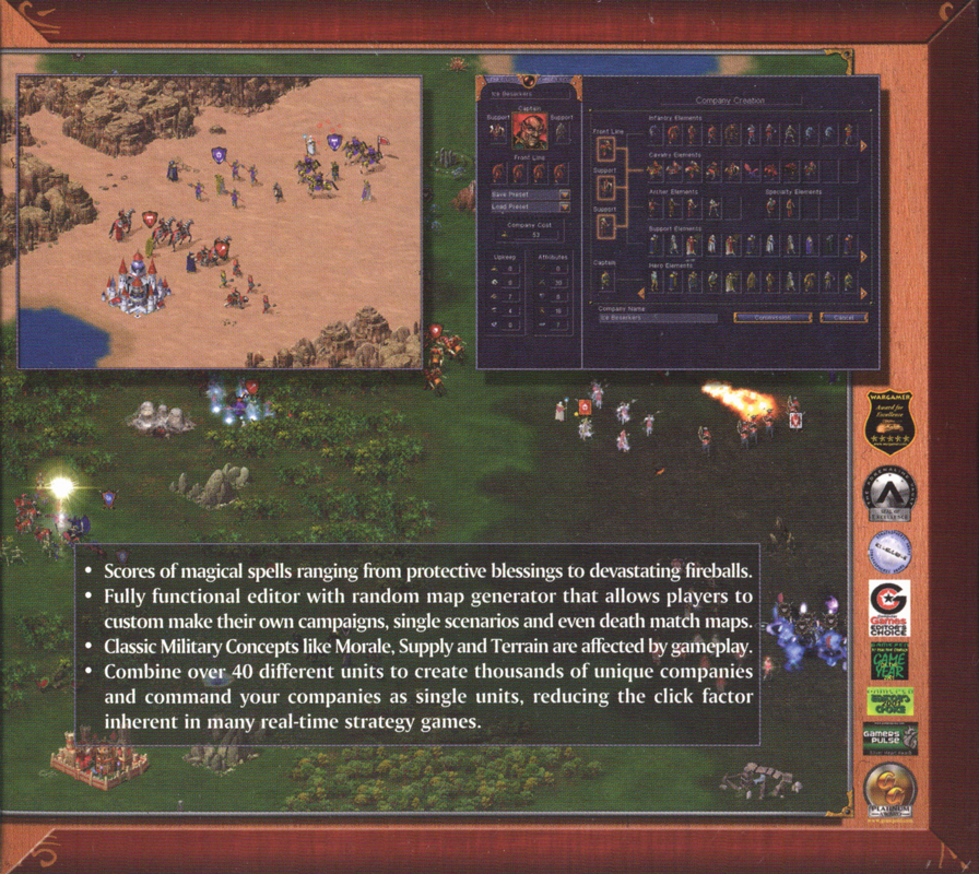 Inside Cover for Kohan: Immortal Sovereigns (Windows) (Budget release): Right Flap
