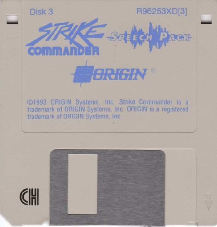 Media for Strike Commander: Speech Pack (DOS): Disk 3