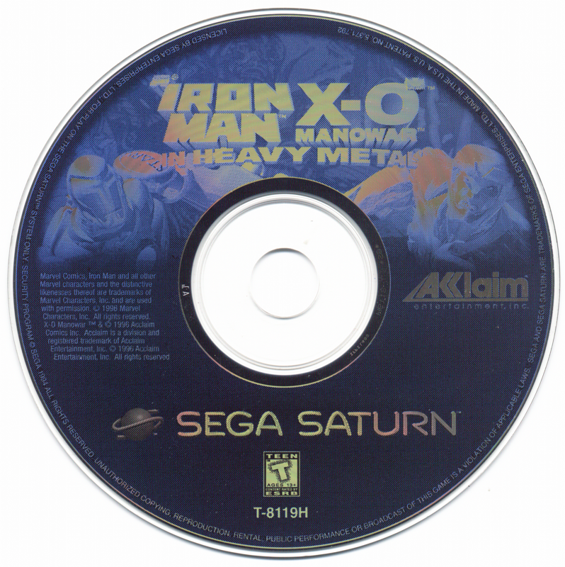 Media for Iron Man / X-O Manowar in Heavy Metal (SEGA Saturn)