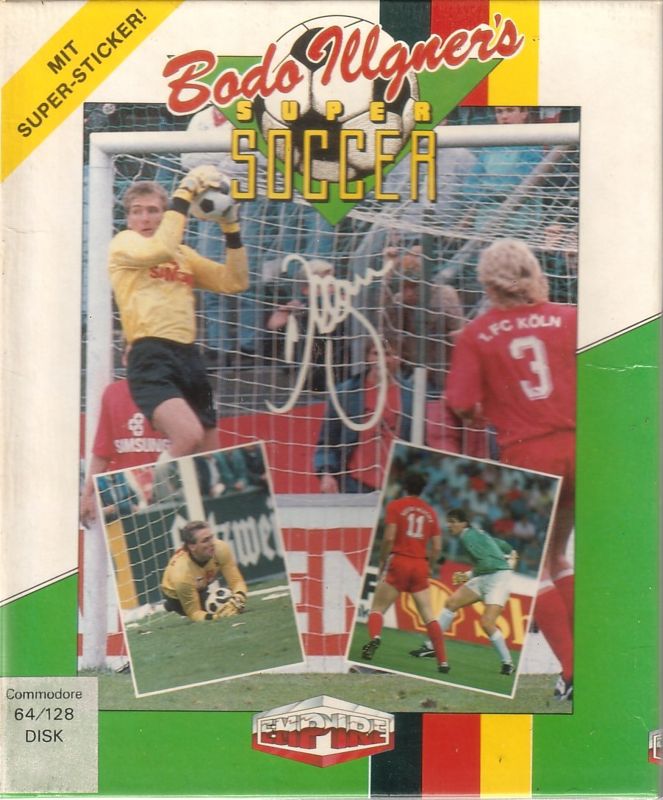 Front Cover for Gazza's Super Soccer (Commodore 64)