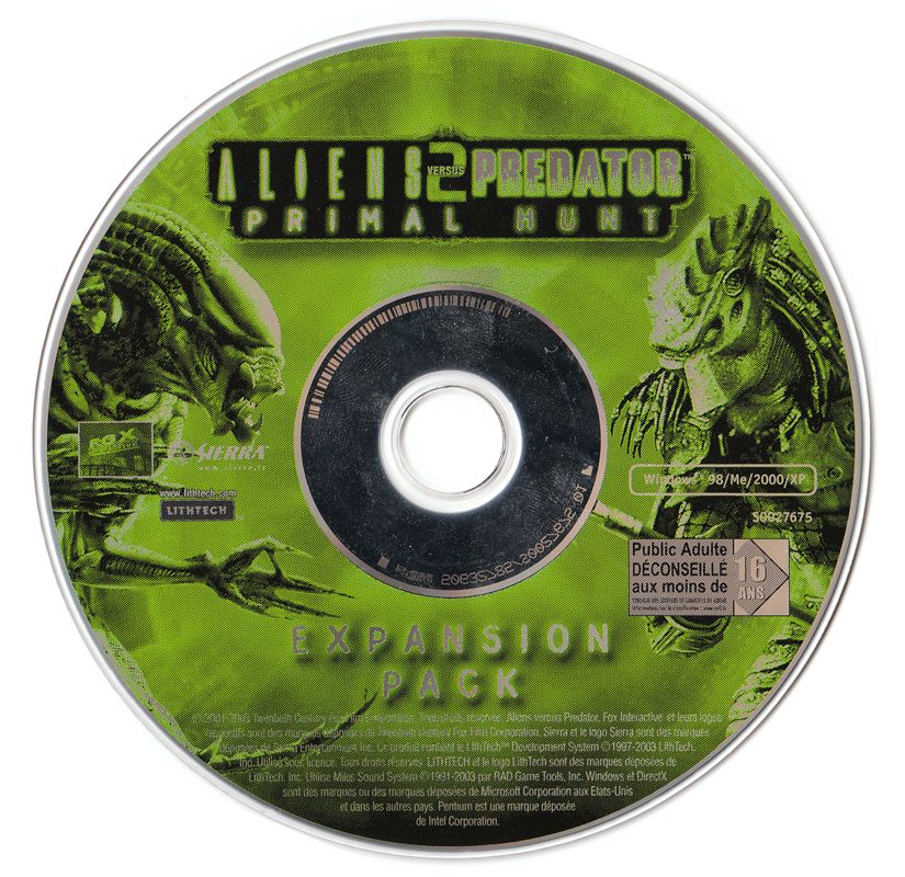 Media for Aliens Versus Predator 2: Gold Edition (Windows) (BestSeller Series release): Primal Hunt