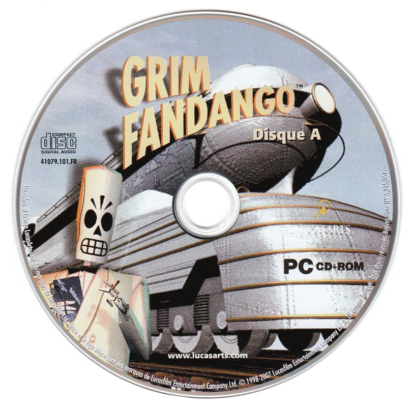 Media for Grim Fandango (Windows) (LucasArts Classics release): Disc 1