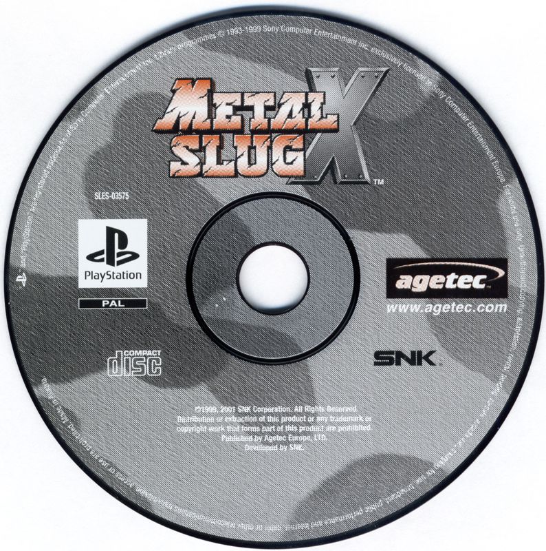 Media for Metal Slug X (PlayStation)