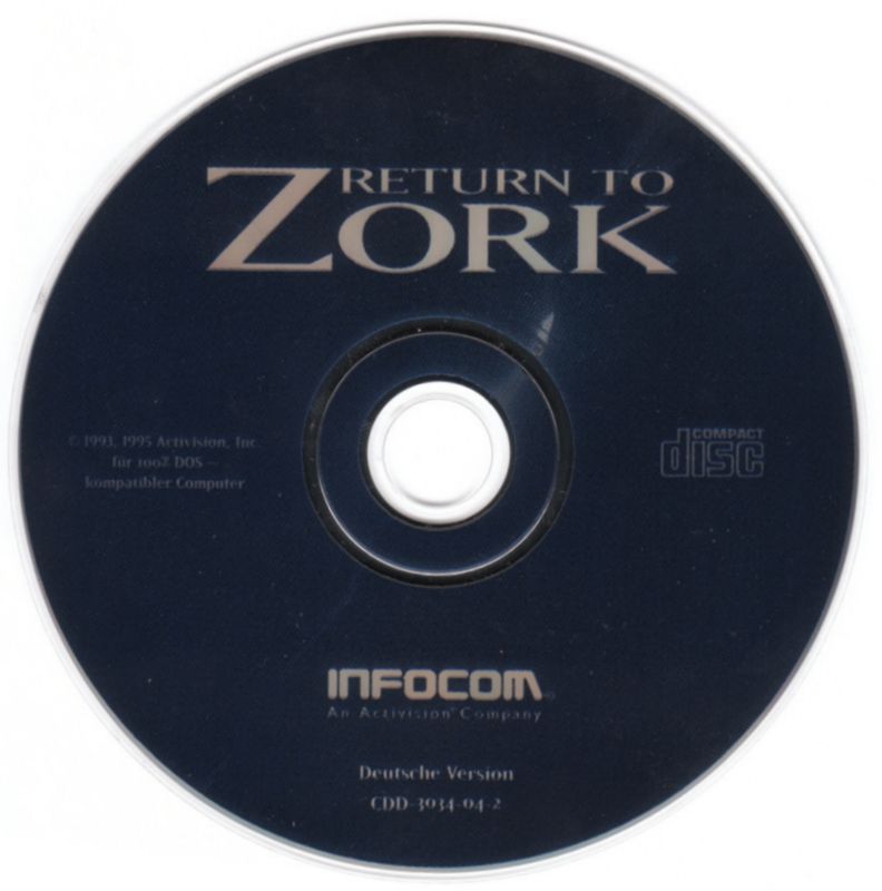 Media for Return to Zork (DOS) (Soft Price Release)