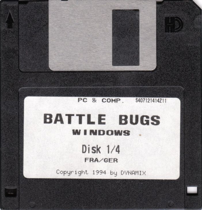 Media for Battle Bugs (DOS): Disk 1