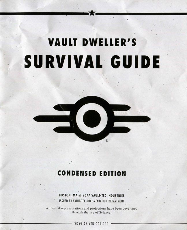 Manual for Fallout 4 (PlayStation 4): Front