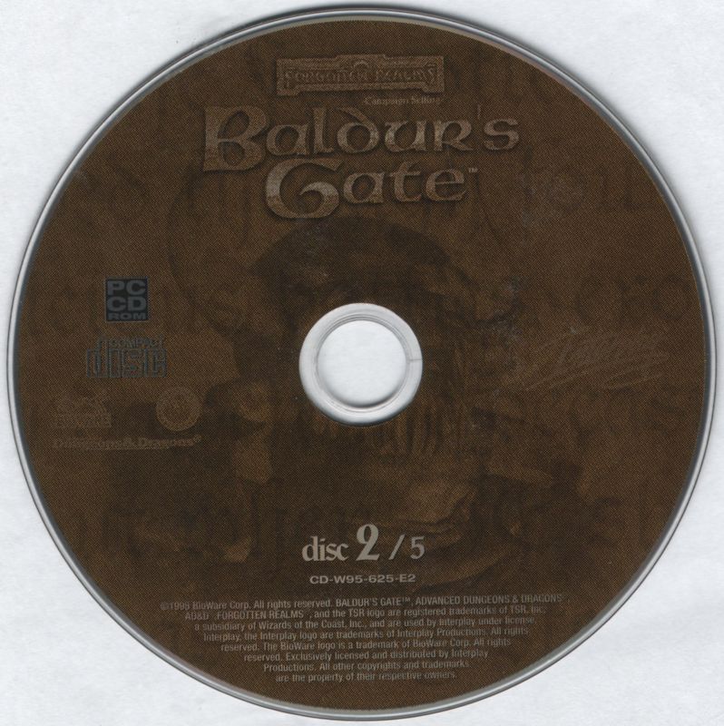 Media for Baldur's Gate (Windows) (CD-ROM version): Disc 2