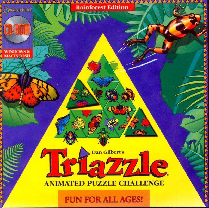 Other for Living Puzzles: Triazzle (Macintosh and Windows 3.x): Jewel Case - Front