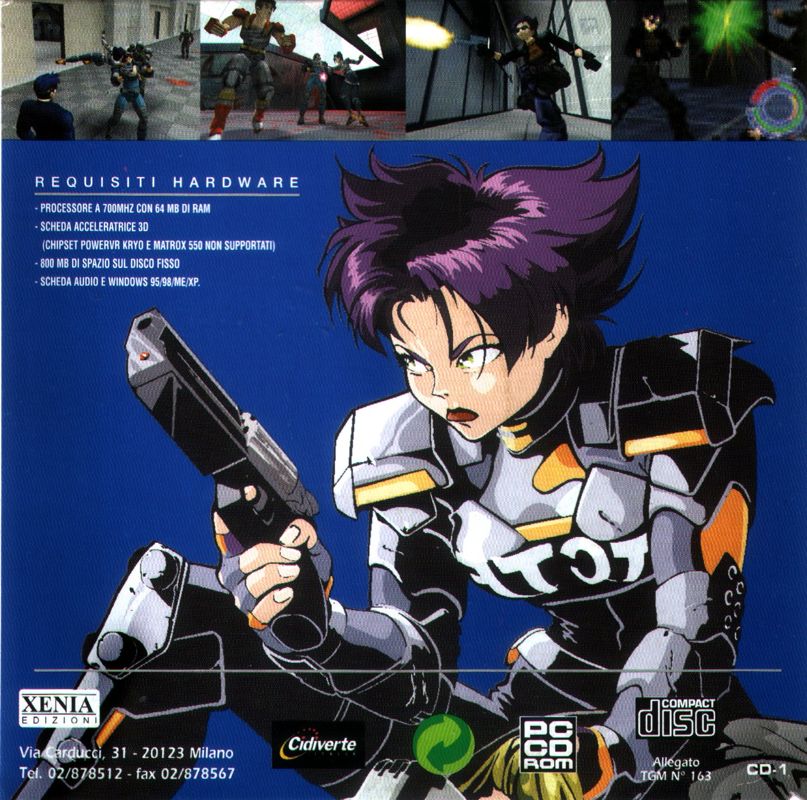 Back Cover for Oni (Windows) (The Games Machine n°163 covermount)