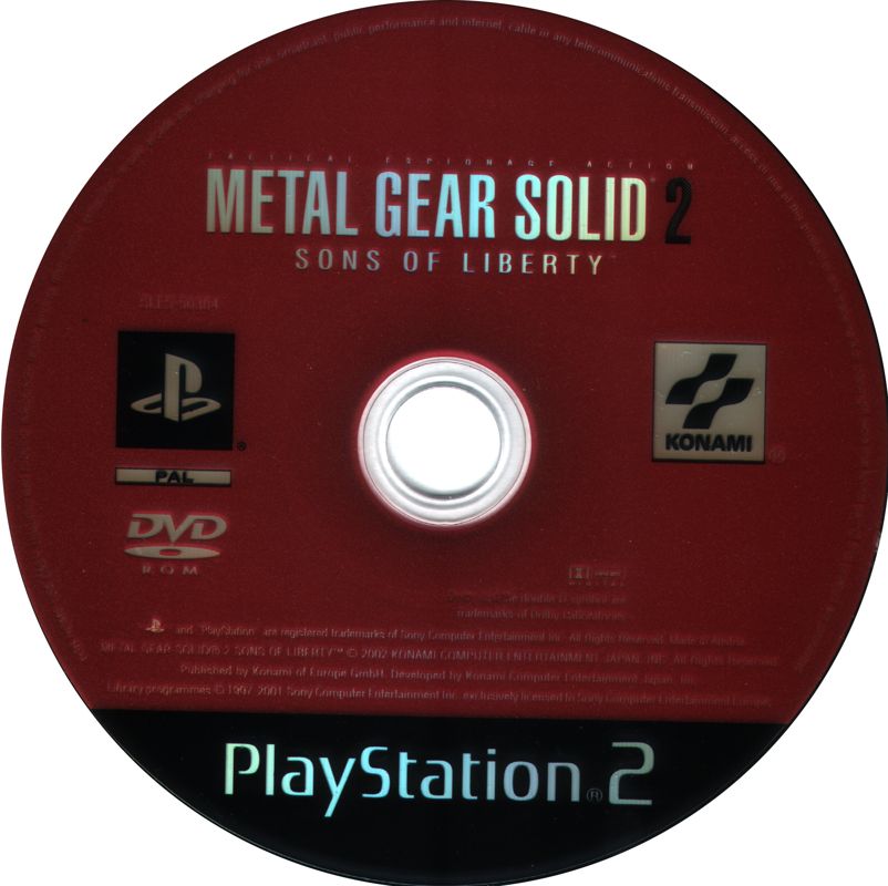 Media for Metal Gear Solid 2: Sons of Liberty (PlayStation 2)