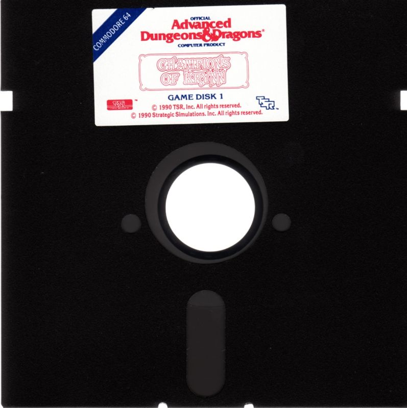 Media for Champions of Krynn (Commodore 64): Disc 1/3