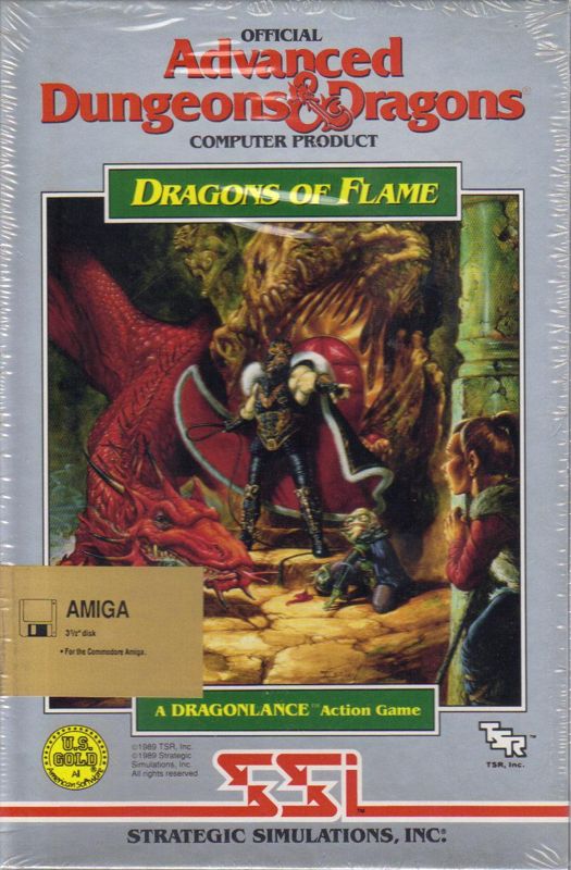 Front Cover for Dragons of Flame (Amiga)