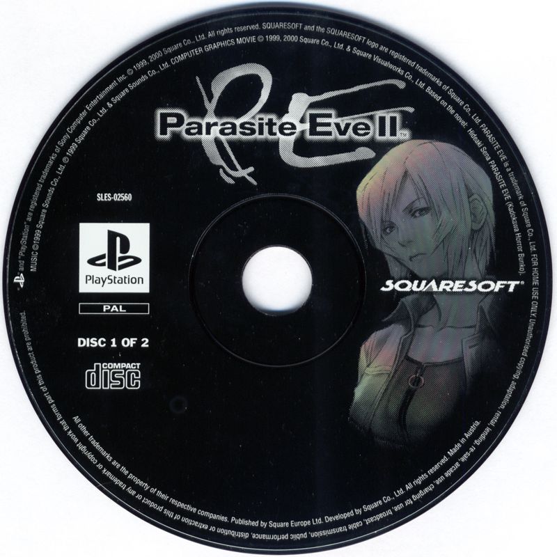 Media for Parasite Eve II (PlayStation): Disc 1