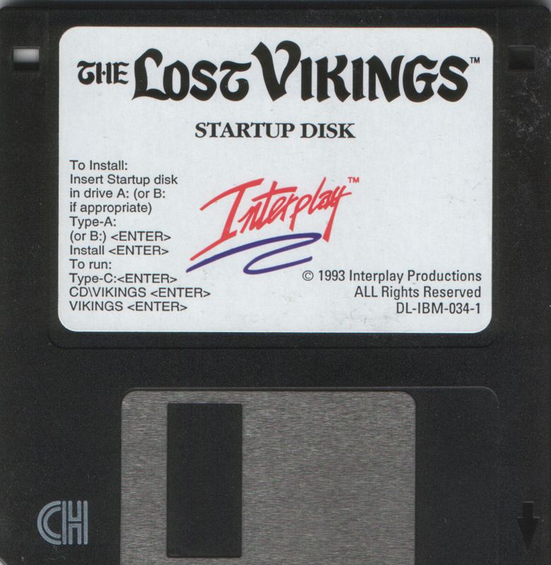 Media for The Lost Vikings (DOS): Startup Disk