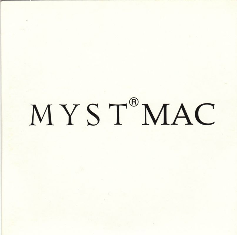 Other for Ages of Myst (Macintosh and Windows and Windows 3.x): Cardboard Sleeve - Myst Mac CD