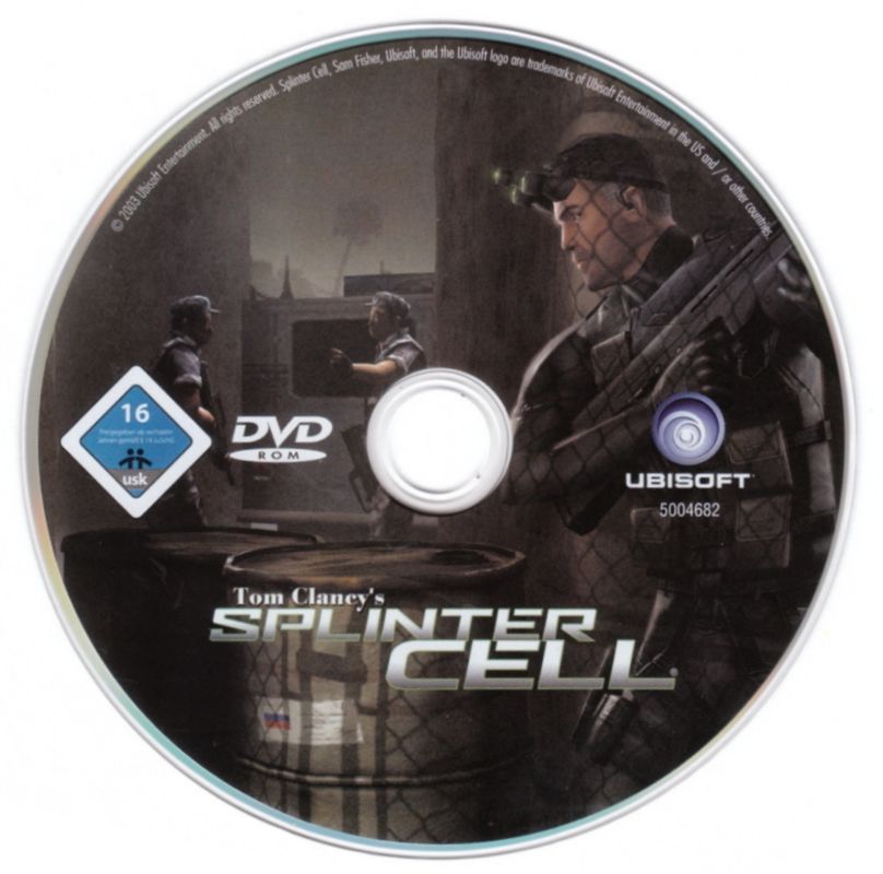 Media for Tom Clancy's Splinter Cell (Windows) (DVD release)