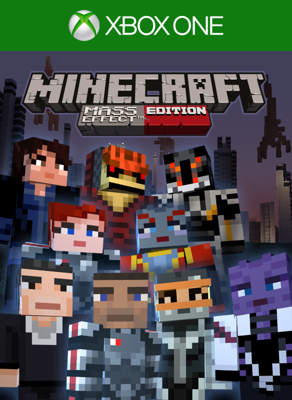 Front Cover for Minecraft: PlayStation 4 Edition - Mass Effect Mash-up (Xbox One) (Download release)