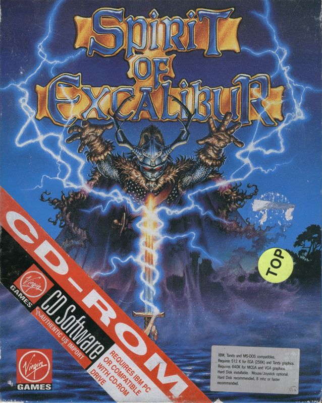 Front Cover for Spirit of Excalibur (DOS) (CD-ROM release)