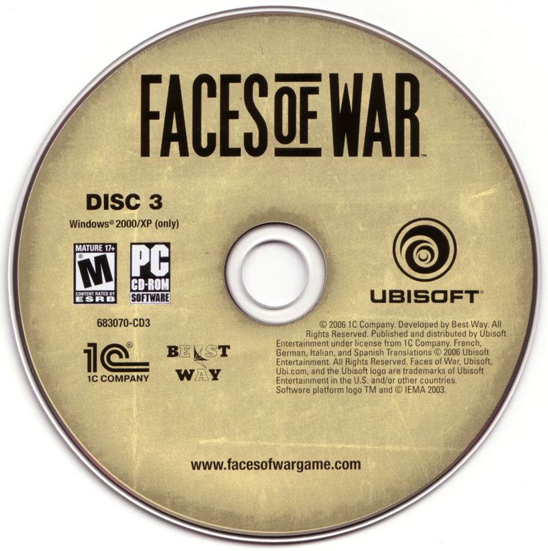 Media for Faces of War (Windows): Disc 3