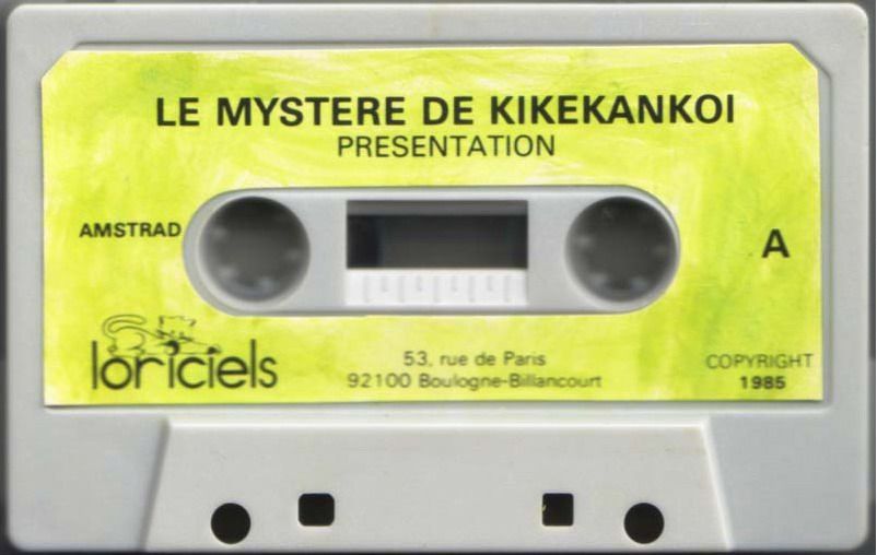 Media for Le Mystère de Kikekankoi (Amstrad CPC): Face A