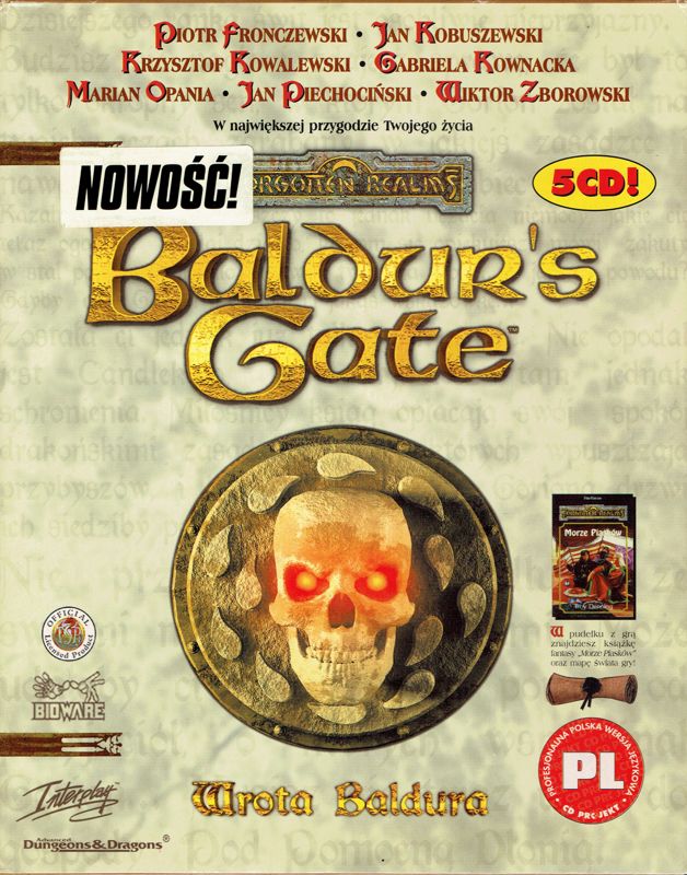 Front Cover for Baldur's Gate (Windows) (First Release)